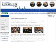 Tablet Screenshot of familyofficeinvestmentclub.com